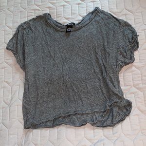 Grey crop t shirt